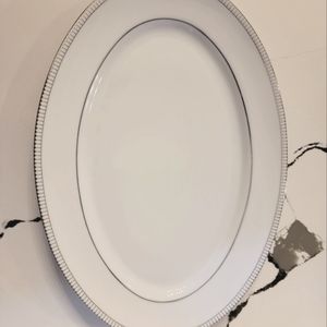 ROYAL DOULTON PARAMOUNT PLATINUM OVAL SERVING PLATTER 14.5"